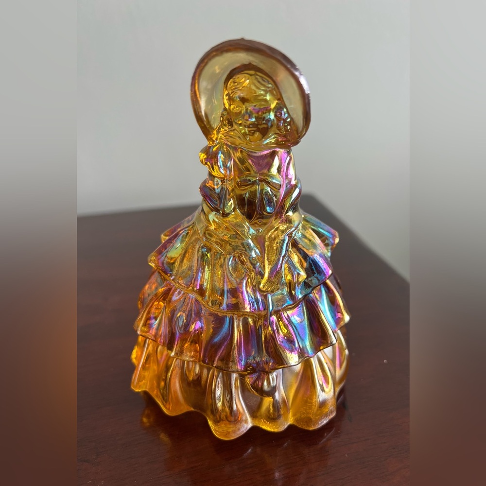 Vintage Carnival Glass Southern Belle Figurine